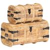 vidaXL Coffres de rangement 2 pcs Bois de manguier massif