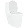 vidaXL Si&egrave;ge de toilette Blanc 47 x 37,5 x 3,8 cm Duroplast