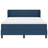 vidaXL Lit &agrave; ressorts avec matelas Bleu 160 x 200 cm tissu