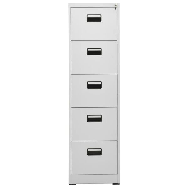 vidaXL Classeur Gris clair 46x62x164 cm Acier