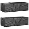 vidaXL Sacs de rangement pour sapin de No&euml;l 2 pcs noir poly&eacute;thyl&egrave;ne