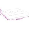 vidaXL Coussin de palette anthracite 60x60x12 cm tissu
