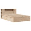vidaXL Cadre de lit sans matelas 120x190 cm bois de pin massif