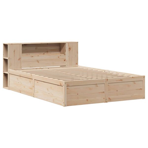 vidaXL Cadre de lit sans matelas 120x190 cm bois de pin massif