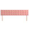 vidaXL T&ecirc;tes de lit 2 pcs Rose 90x5x78/88 cm Velours