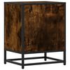 vidaXL Table de chevet ch&ecirc;ne fum&eacute; 40x31x50 cm bois d'ing&eacute;nierie