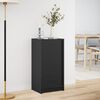 vidaXL Buffet avec LED noir 42,5x34x85 cm bois d'ing&eacute;nierie
