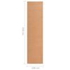 vidaXL Tapis BCF Beige 100x450 cm