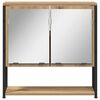 vidaXL Ensemble de mobilier de salle de bain 4 pcs ch&ecirc;ne artisanal