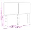 vidaXL T&ecirc;te de lit Ch&ecirc;ne noir 160 cm Bois d'ing&eacute;nierie