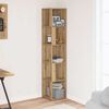 vidaXL Armoire d'angle ch&ecirc;ne artisanal 33x33x165 cm bois d'ing&eacute;nierie