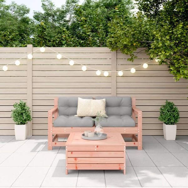 vidaXL Salon de jardin 3 pcs bois massif sapin de douglas