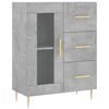 vidaXL Buffet gris b&eacute;ton 69,5x34x90 cm bois d'ing&eacute;nierie
