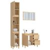 vidaXL Ensemble de meubles de salle de bain 3 pcs ch&ecirc;ne sonoma