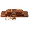 vidaXL Planche &agrave; d&eacute;couper 3 pcs cm bois d'acacia massif