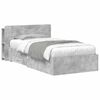 vidaXL Cadre de lit avec rangement Gris b&eacute;ton 75 x 190 cm