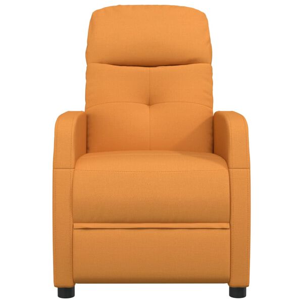 vidaXL Fauteuil de massage Jaune Tissu