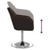vidaXL Chaise &agrave; manger Marron Similicuir