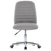 vidaXL Chaises &agrave; manger lot de 4 gris clair tissu