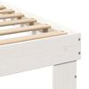 vidaXL Cadre de lit avec t&ecirc;te de lit Blanc 100 x 200 cm Pin massif