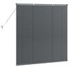 vidaXL Store de Fen&ecirc;tre avec des rideaux Gris fonc&eacute; Aluminium