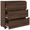 vidaXL Armoire de rangement Ch&ecirc;ne brun 80 x 31 x 81 cm