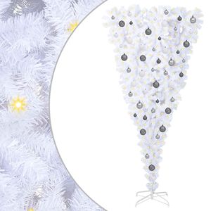 vidaXL Sapin de No&euml;l artificiel avec 300 LED Blanc 180 cm PVC et Acier