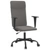 vidaXL Chaise de bureau r&eacute;glable en hauteur gris fonc&eacute; tissu
