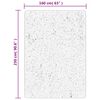 vidaXL Tapis IZA poils courts style scandinave gris 160x230 cm