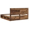 vidaXL Cadre de lit Bois ancien 200 x 200 cm Pin massif