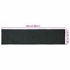 vidaXL Tapis de surface Rectangulaire Gris fonc&eacute; 60 x 250 cm Jute