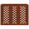 vidaXL Housse de climatiseur Rouill&eacute; 110 x 50 x 80 cm Acier patin&eacute;