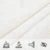 vidaXL Voile d'ombrage 160 g/m&sup2; Blanc 4,5x4,5 m PEHD