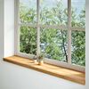 vidaXL Appuis de fen&ecirc;tre 2 pcs marron clair bois de ch&ecirc;ne massif