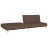 vidaXL Canap&eacute;-lit &agrave; 2 places Taupe Tissu