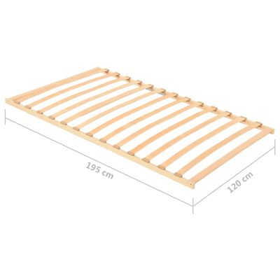 vidaXL Sommier à lattes sans matelas avec 13 lattes 120x200 cm