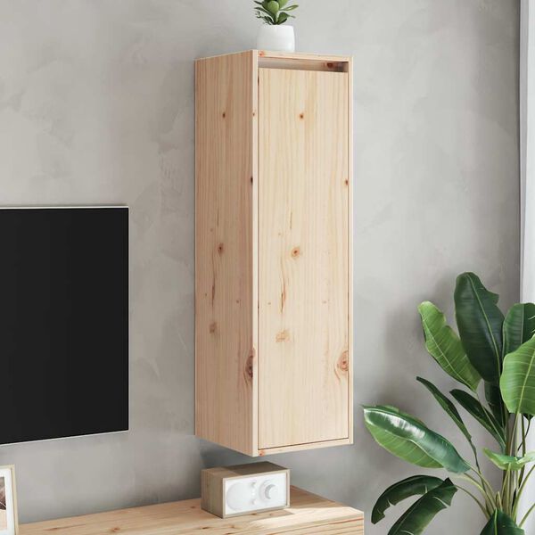 vidaXL Armoires murales 2 pcs 30x30x100 cm Bois de pin massif