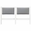 vidaXL T&ecirc;te de lit Autre Blanc 140 cm Bois massif en pin