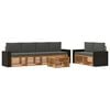 vidaXL Ensemble de canap&eacute;s d'ext&eacute;rieur 7 pc Naturel et Anthracite