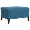 vidaXL Ensemble de canap&eacute;s 3pcs et coussins et traversins bleu velours