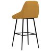vidaXL Tabouret de bar Marron Velours