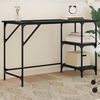vidaXL Bureau noir 120x50x75 cm m&eacute;tal et bois d'ing&eacute;nierie