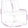 vidaXL Chaise pivotante Gris fonc&eacute; 63 x 75 x 76 cm tissu