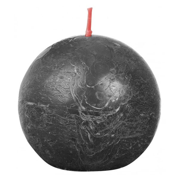 Bolsius Bougies boule rustiques Shine 6 pcs 76x71 mm Gris orageux