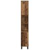 vidaXL Ensemble de mobilier de salle de bain avec &eacute;tag&egrave;re 3 pcs Marron
