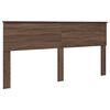 vidaXL Cadre de lit Ch&ecirc;ne brun 200 x 200 cm Bois Ing&eacute;nierie