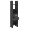 vidaXL Biblioth&egrave;que Gris 40x35x180 cm Bois d&rsquo;ing&eacute;nierie