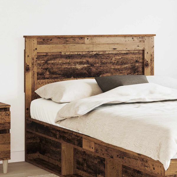 vidaXL T&ecirc;te de lit Bois Ancien 120 cm Bois d'ing&eacute;nierie