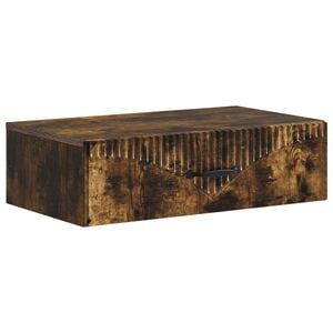 vidaXL Table d'appoint murale 59 x 34,5 x 17 cm Bois d'ing&eacute;nierie