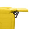 vidaXL Fauteuil de massage Jaune Tissu